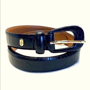 LAUREN RALPH LAUREN Italian Leather Black Belt L
